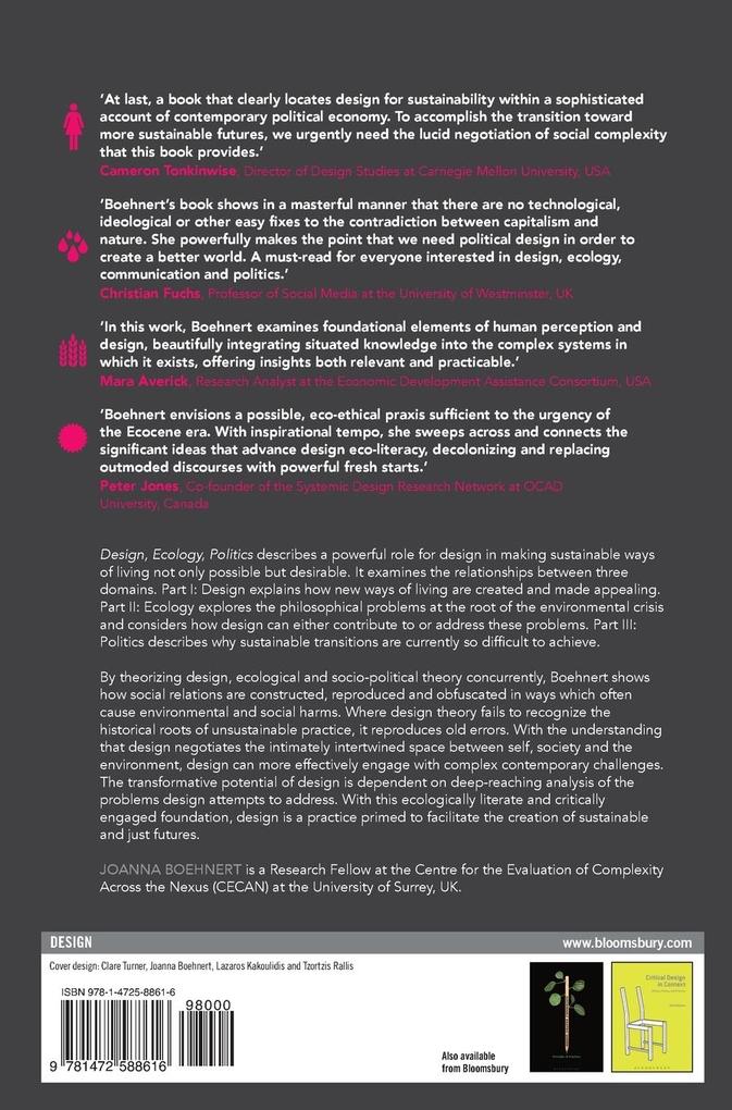 Weitere Ansicht: Design, Ecology, Politics | Joanna Boehnert