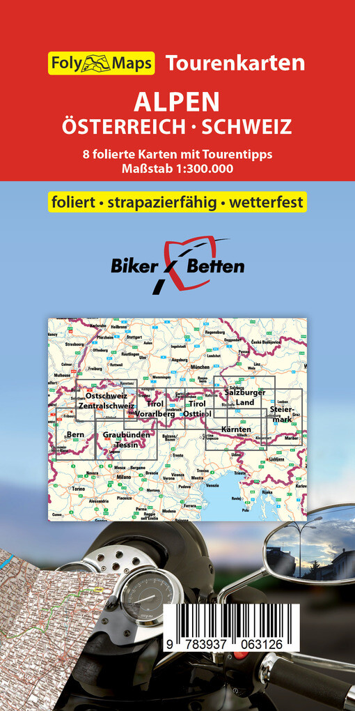 Weitere Ansicht: Tourenkarten Set ALPEN Österreich Schweiz (FolyMaps)