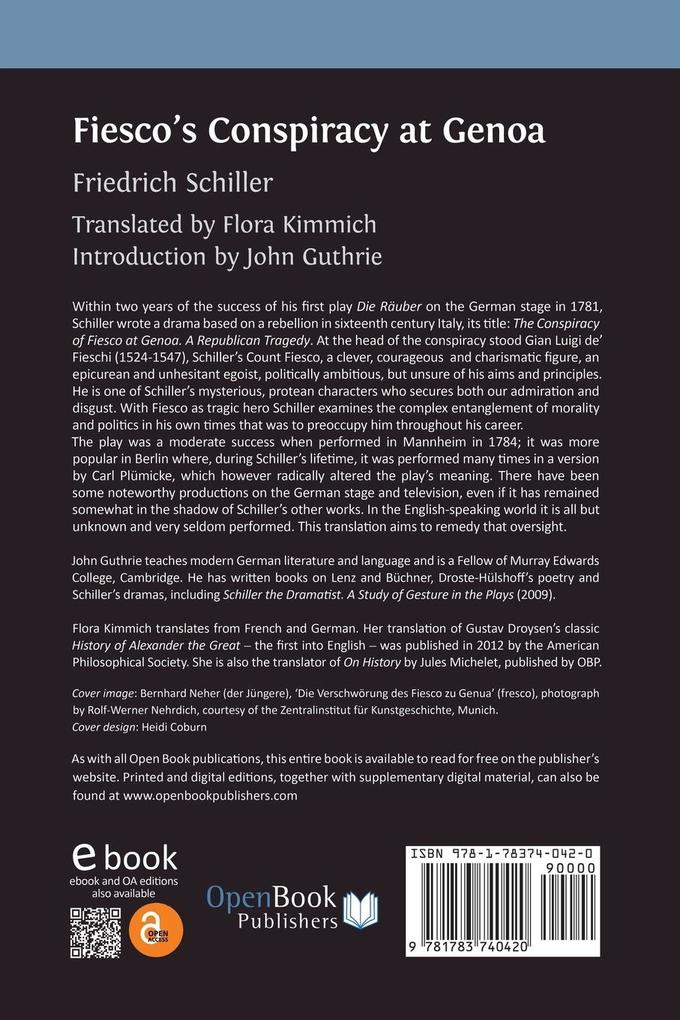 Weitere Ansicht: Fiesco's Conspiracy at Genoa | Friedrich Schiller