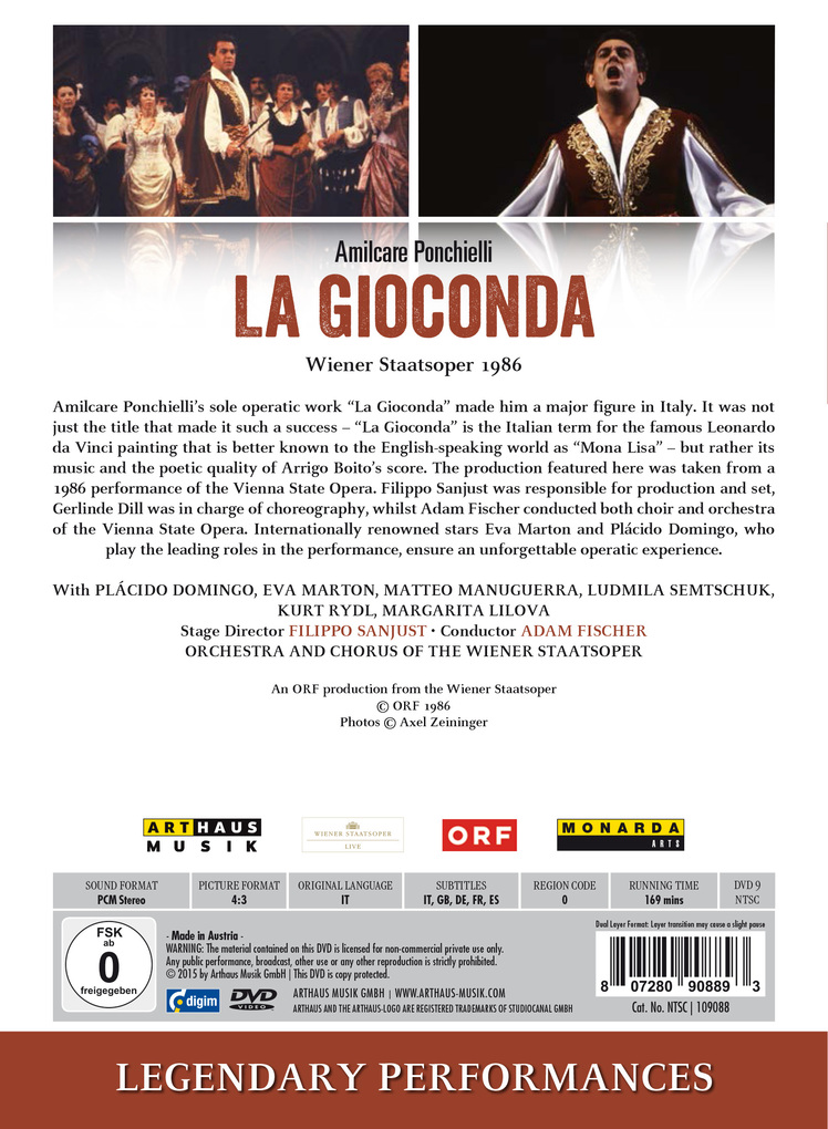 Weitere Ansicht: La Gioconda | Amilcare Ponchielli