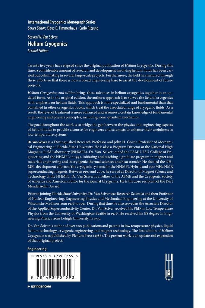 Weitere Ansicht: Helium Cryogenics | Steven W. van Sciver, Steven W. Van Sciver