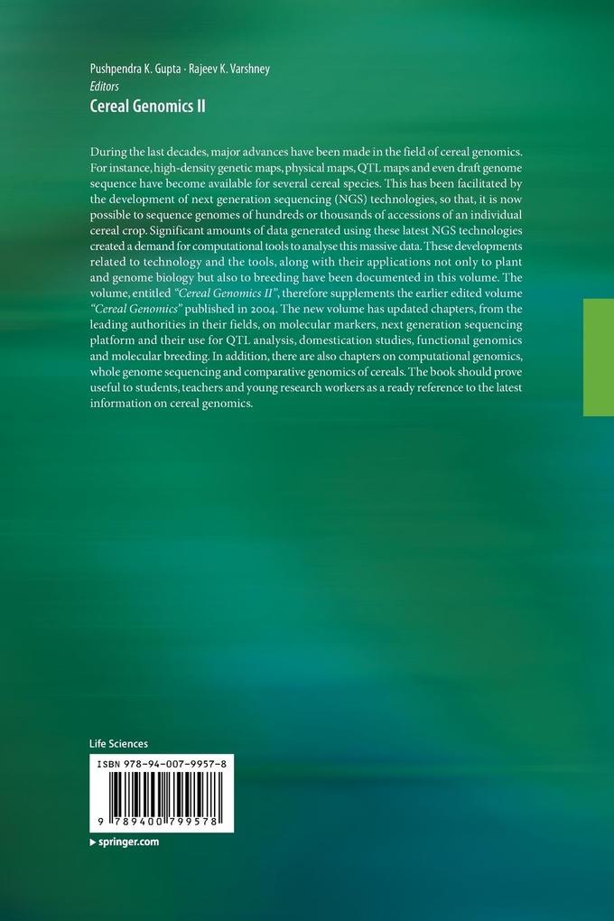 Weitere Ansicht: Cereal Genomics II