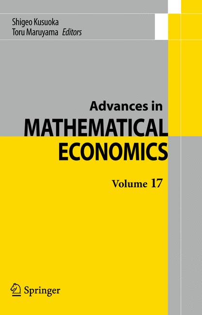 Weitere Ansicht: Advances in Mathematical Economics Volume 17