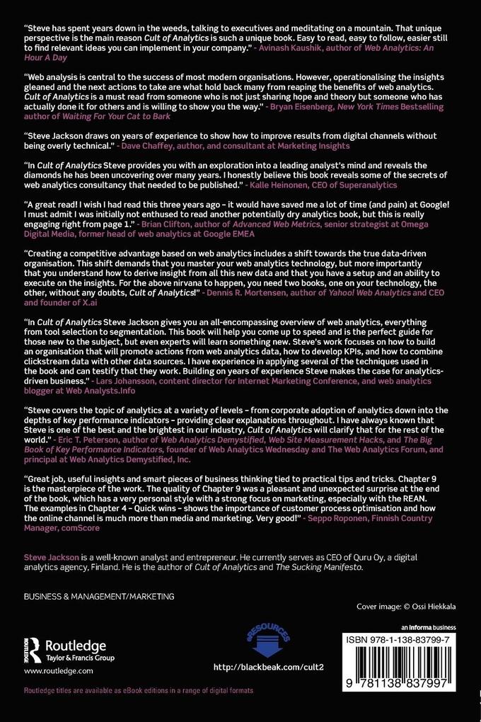 Weitere Ansicht: Cult of Analytics | Steve Jackson