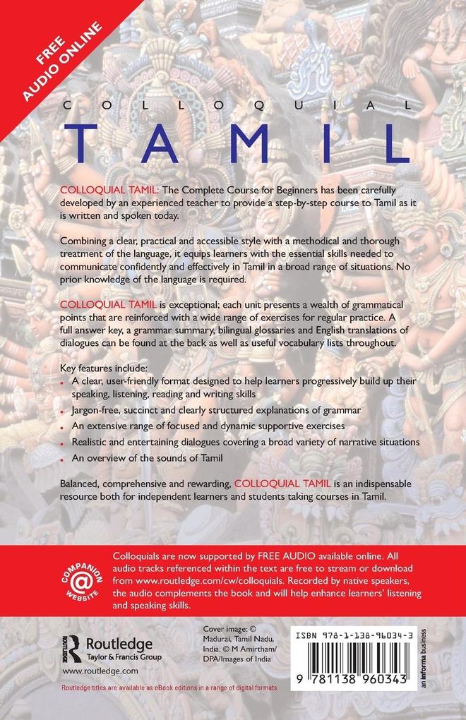 Weitere Ansicht: Colloquial Tamil | E. Annamalai, R. E. Asher