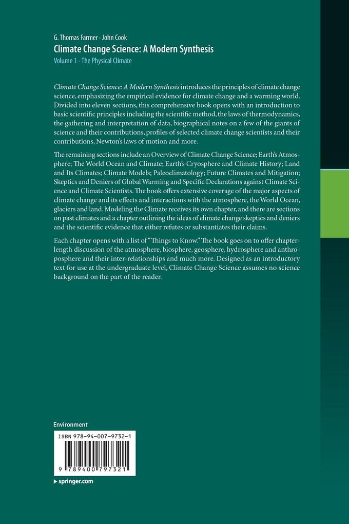 Weitere Ansicht: Climate Change Science: A Modern Synthesis | John Cook, G. Thomas Farmer