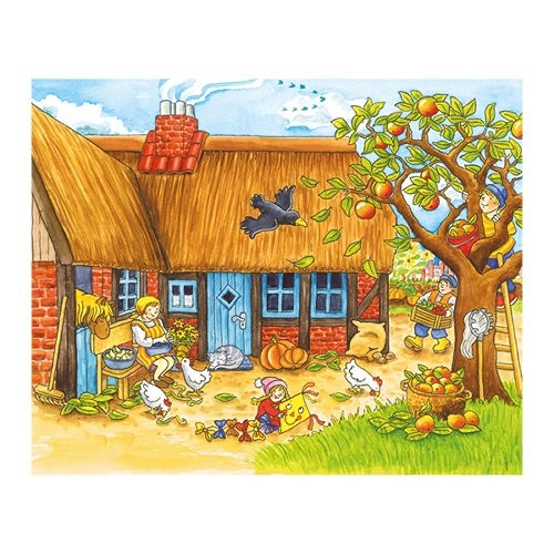 Weitere Ansicht: Würfelpuzzle Jahreszeiten Bauernhof | goki