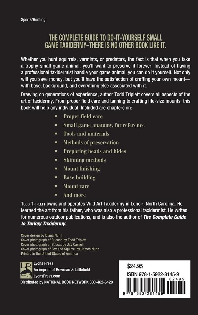 Weitere Ansicht: Complete Guide to Small Game Taxidermy | Todd Triplett