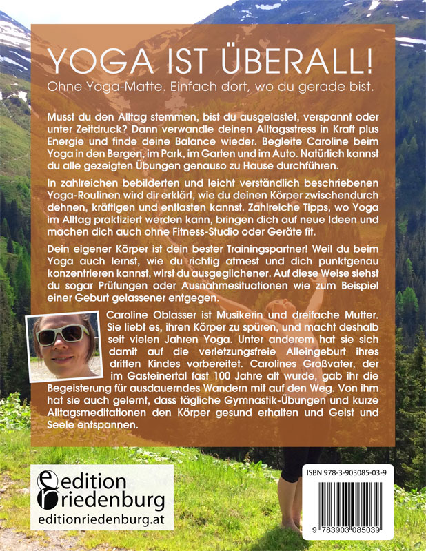 Weitere Ansicht: FREE YOGA Jederzeit an jedem Ort - 50 Yoga-Routinen ohne Matte | Caroline Oblasser