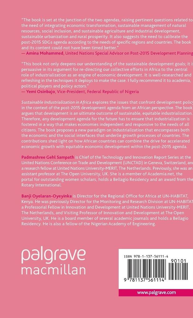 Weitere Ansicht: Sustainable Industrialization in Africa