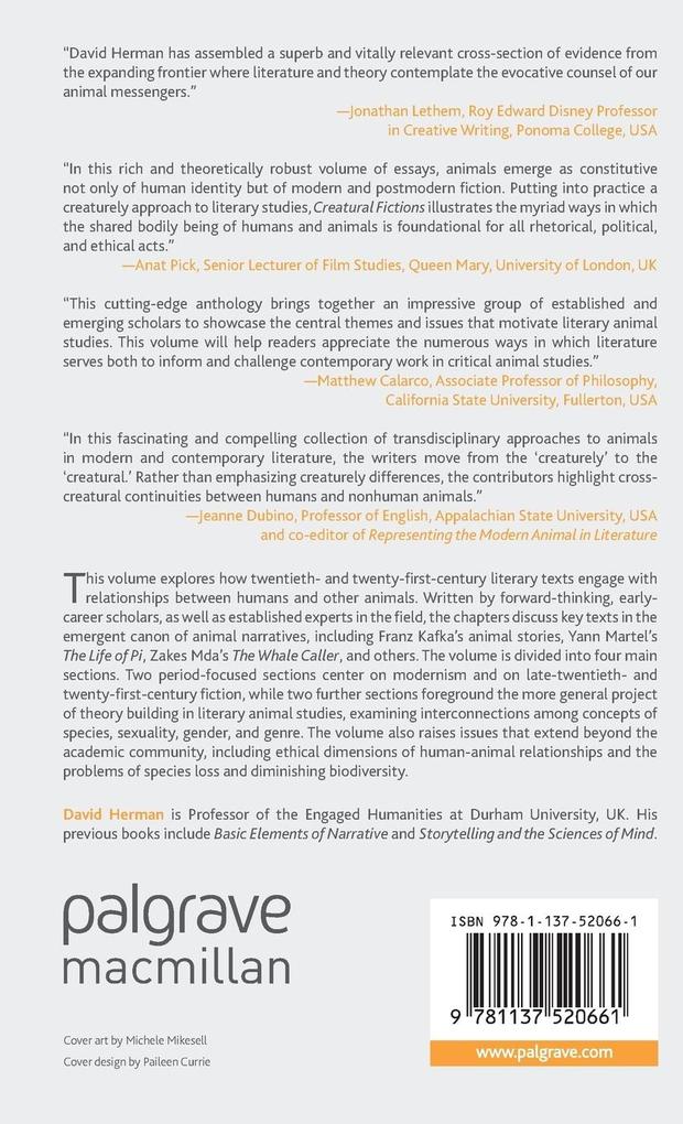 Weitere Ansicht: Creatural Fictions | David Herman