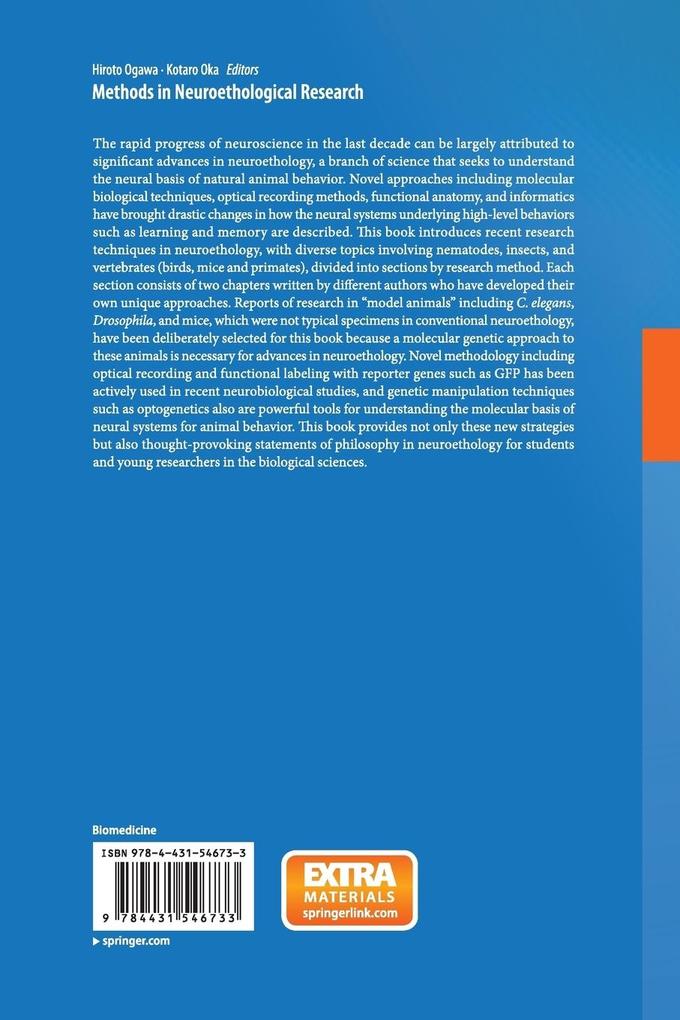 Weitere Ansicht: Methods in Neuroethological Research