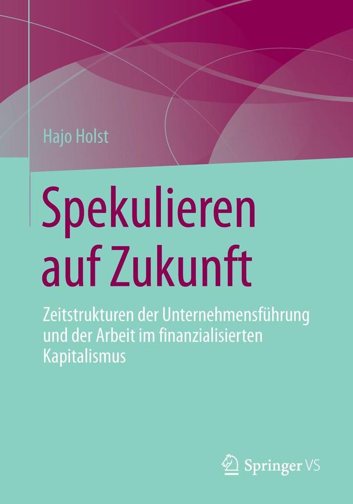 Produktbild: Spekulieren auf Zukunft | Hajo Holst