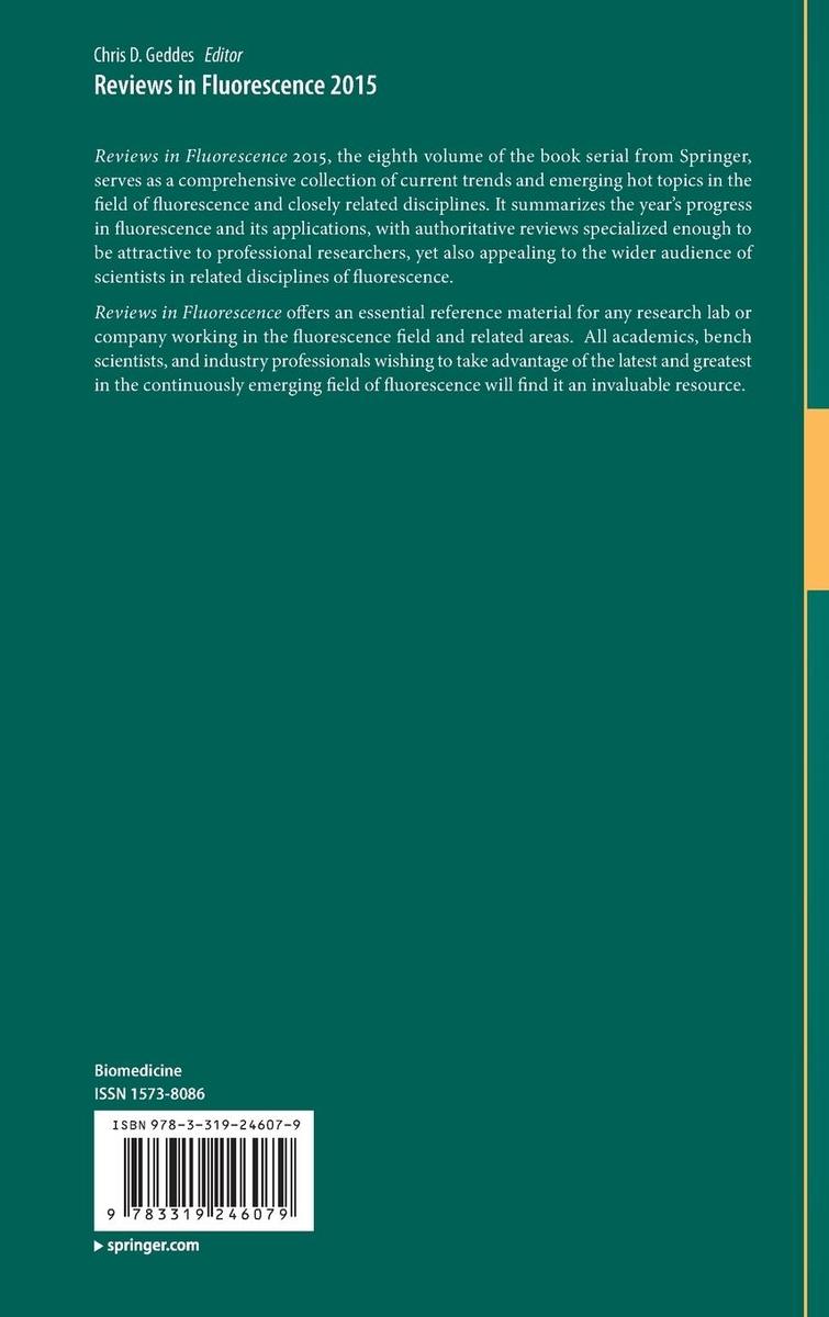 Weitere Ansicht: Reviews in Fluorescence 2015