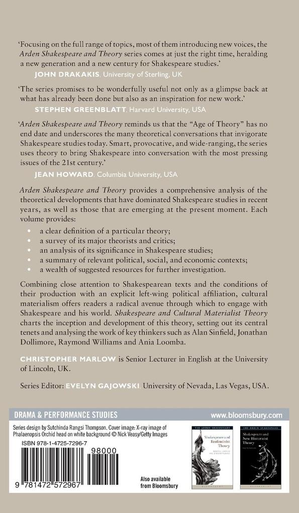Weitere Ansicht: Shakespeare and Cultural Materialist Theory | Christopher Marlow