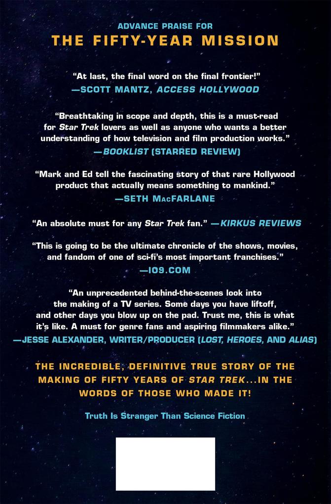 Weitere Ansicht: The Fifty-Year Mission: The Complete, Uncensored, Unauthorized Oral History of Star Trek: The First 25 Years | Edward Gross, Mark A Altman