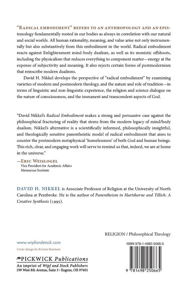 Weitere Ansicht: Radical Embodiment | David H. Nikkel