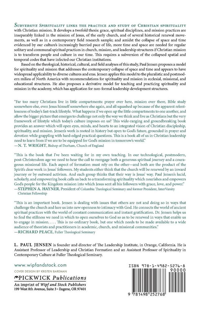 Weitere Ansicht: Subversive Spirituality | L. Paul Jensen