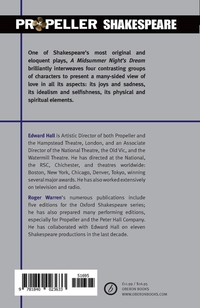 Weitere Ansicht: Midsummer Night's Dream (Propeller Shakespeare) | William Shakespeare