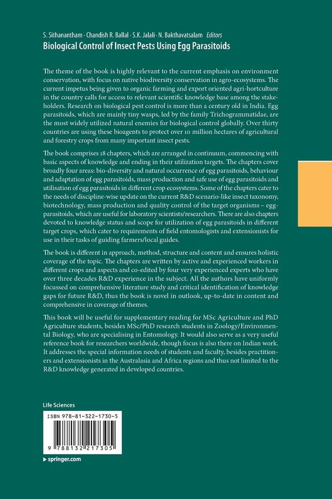 Weitere Ansicht: Biological Control of Insect Pests Using Egg Parasitoids