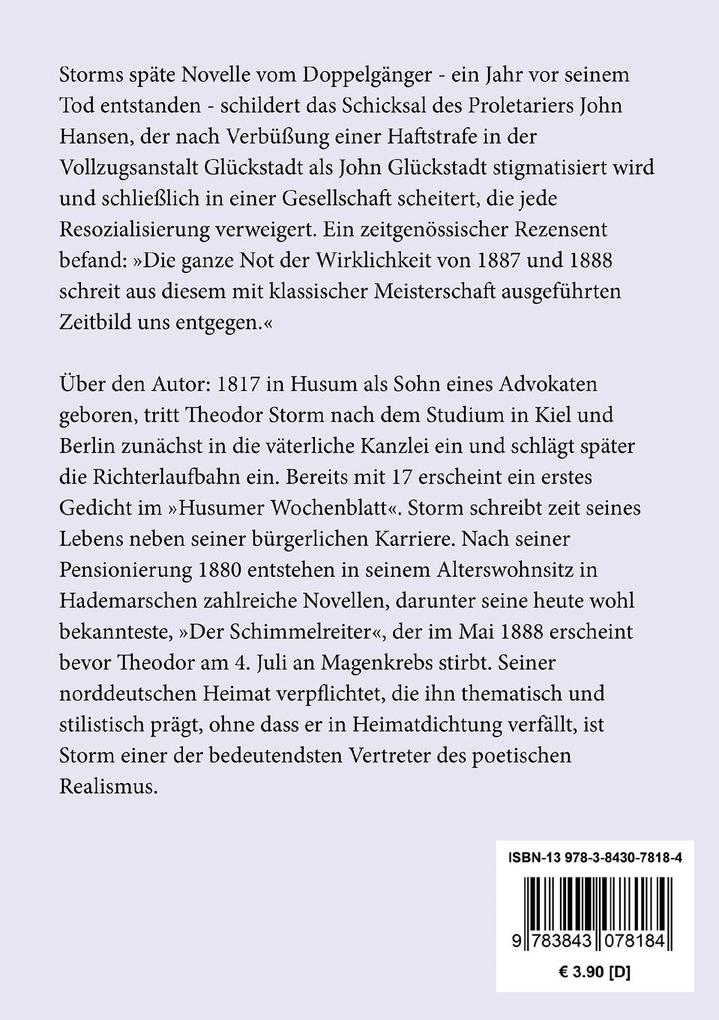 Weitere Ansicht: Ein Doppelgänger | Theodor Storm