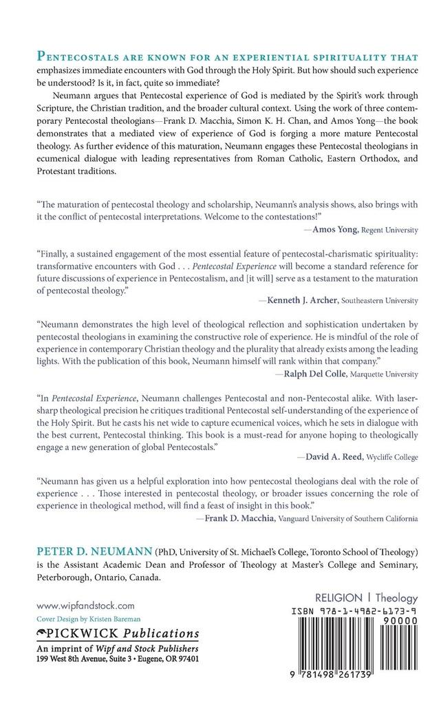Weitere Ansicht: Pentecostal Experience | Peter D. Neumann