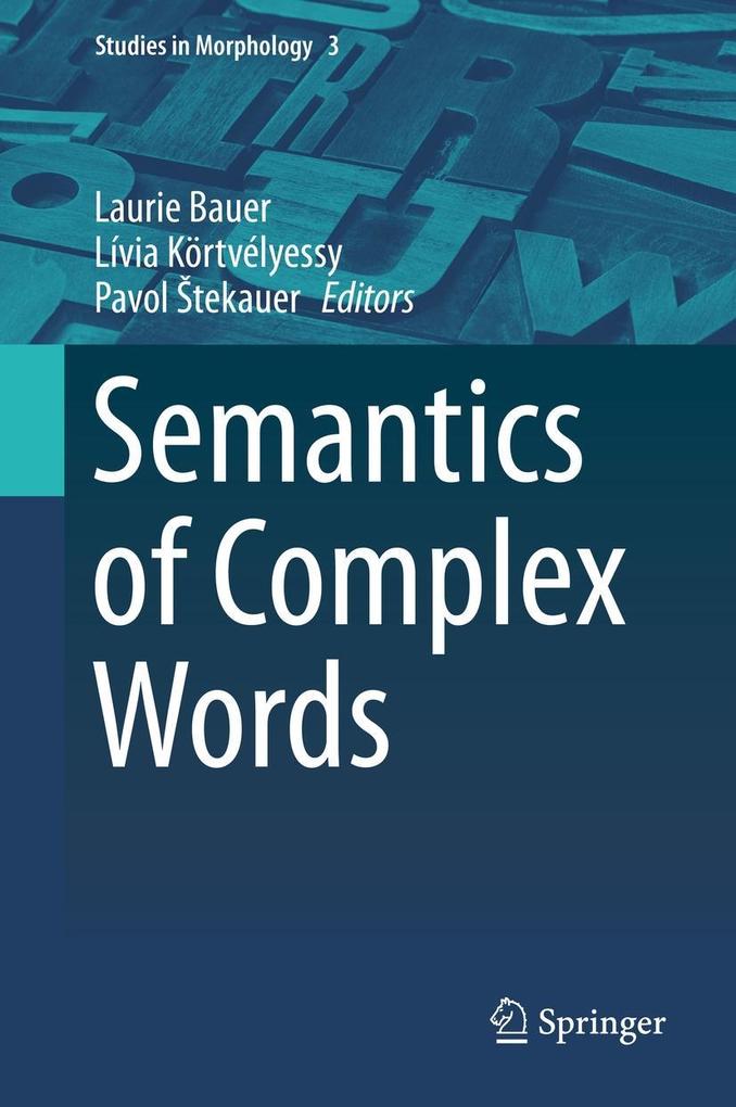 Produktbild: Semantics of Complex Words