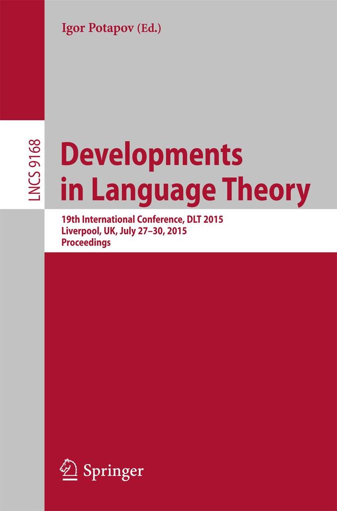 Produktbild: Developments in Language Theory