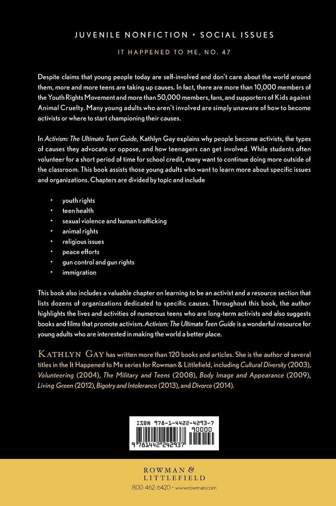 Weitere Ansicht: Activism | Kathlyn Gay