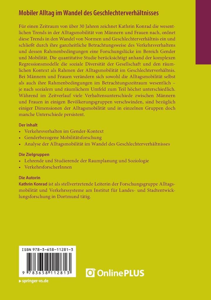 Weitere Ansicht: Mobiler Alltag im Wandel des Geschlechterverhältnisses | Kathrin Konrad