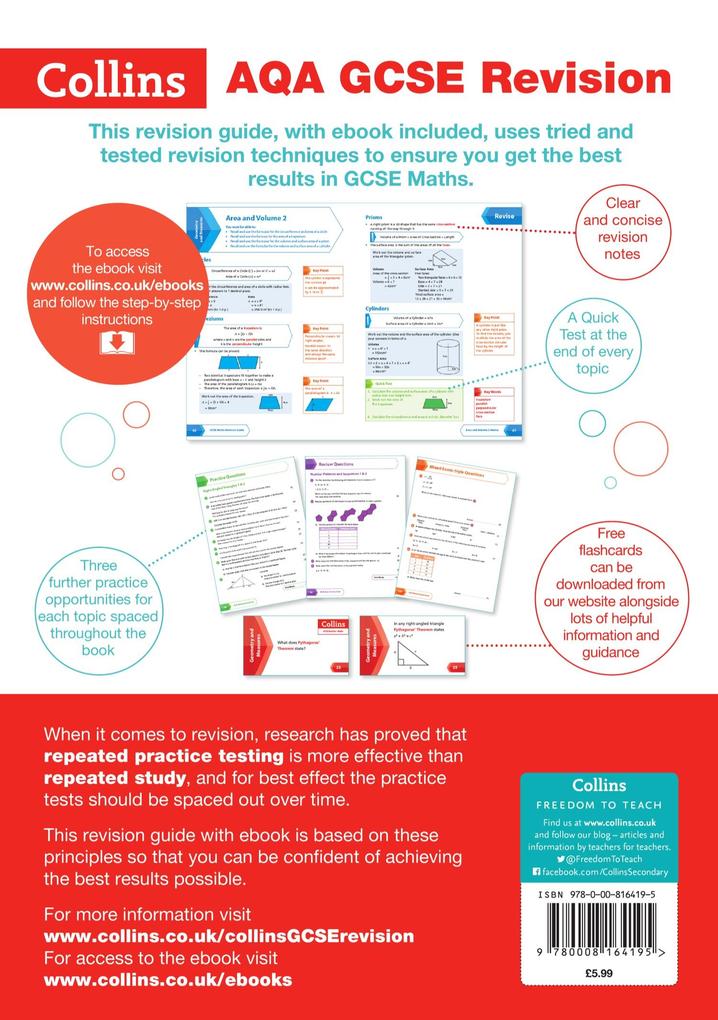 Weitere Ansicht: Collins GCSE Revision and Practice - New 2015 Curriculum - Aqa GCSE Maths Foundation Tier: Revision Guide | Collins Uk