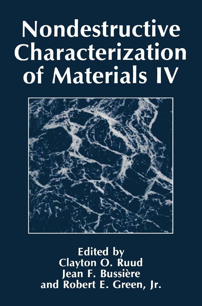 Produktbild: Nondestructive Characterization of Materials IV
