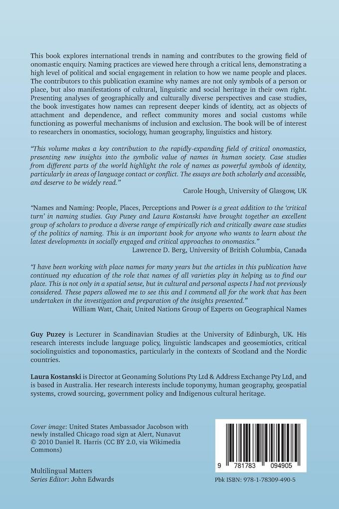 Weitere Ansicht: Names and Naming