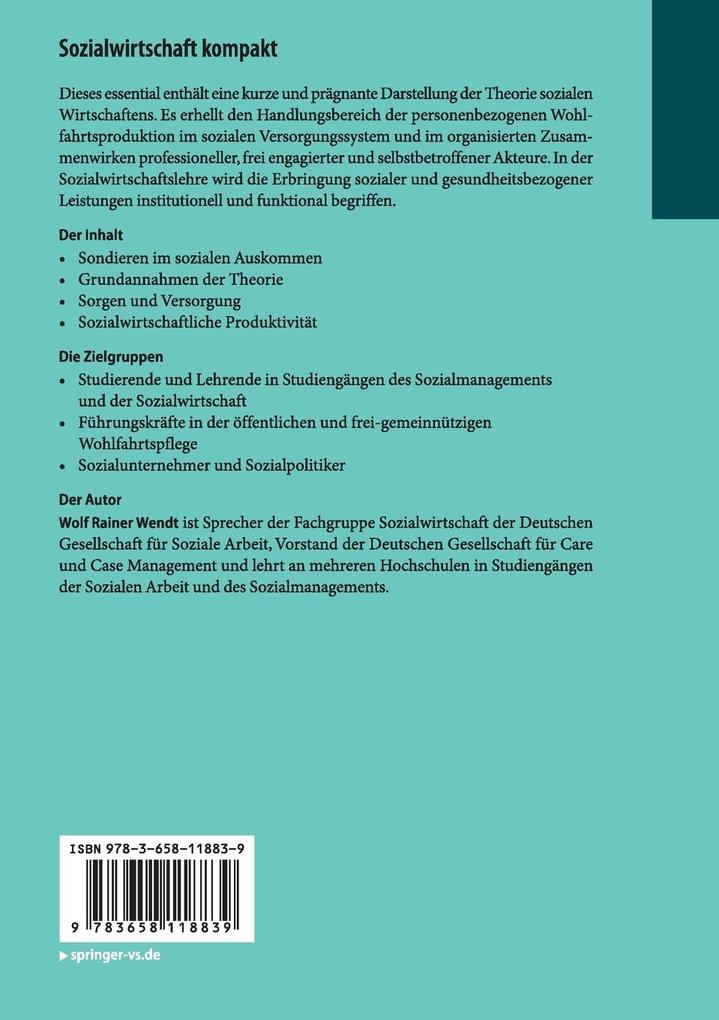 Weitere Ansicht: Sozialwirtschaft kompakt | Wolf Rainer Wendt
