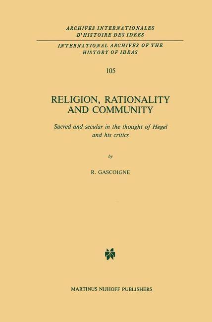 Produktbild: Religion, Rationality and Community | Robert Gascoigne