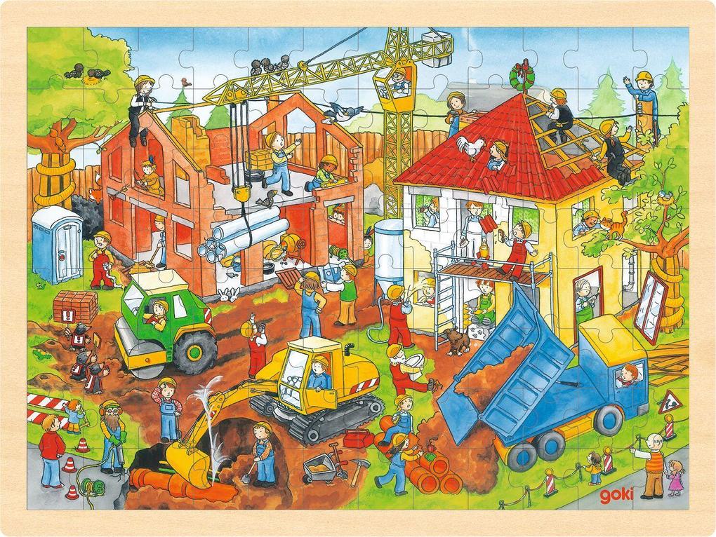 Produktbild: Einlegepuzzle Baustelle