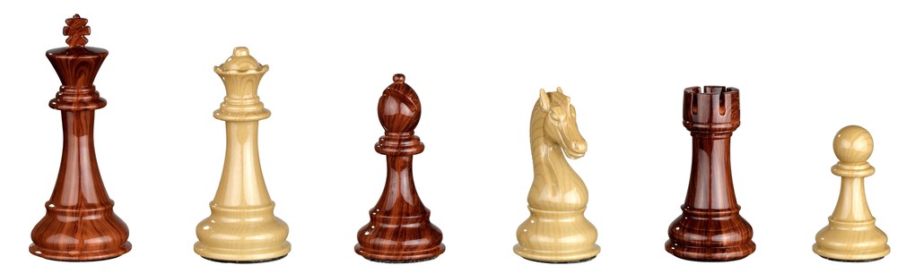 Produktbild: Philos 2044 - Schachfiguren Aurelius, Königshöhe 110 mm, Kunststoff, braun beige, gewichtet, im Polybeutel