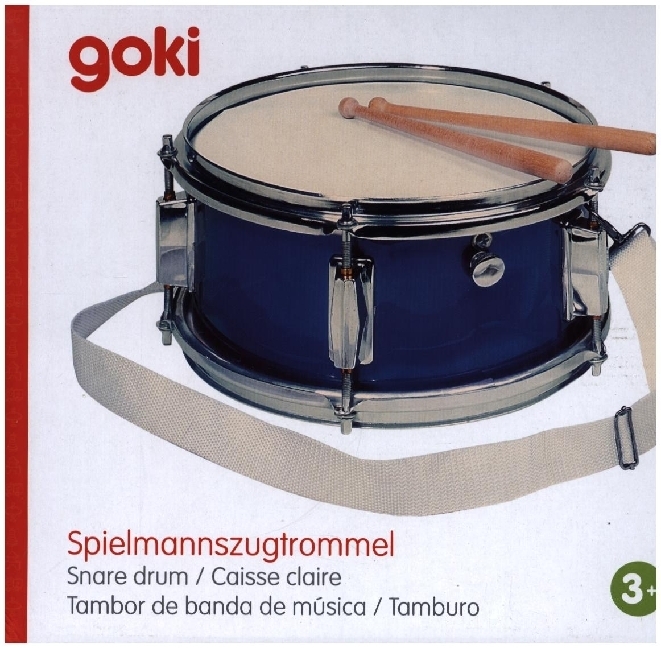 Produktbild: Goki 14015 - Spielmannszugtrommel mit Snare