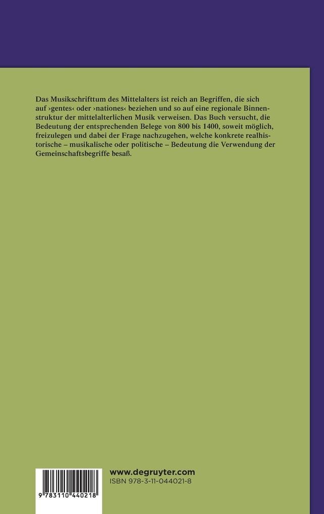 Weitere Ansicht: 'Nationes'-Begriffe im mittelalterlichen Musikschrifttum