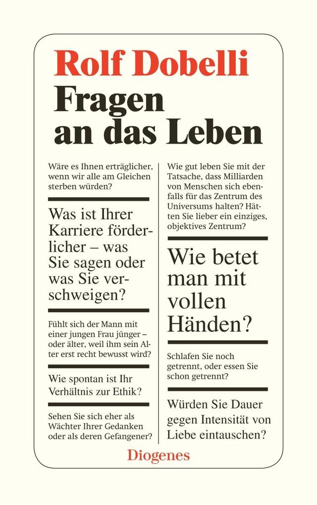 Produktbild: Fragen an das Leben | Rolf Dobelli