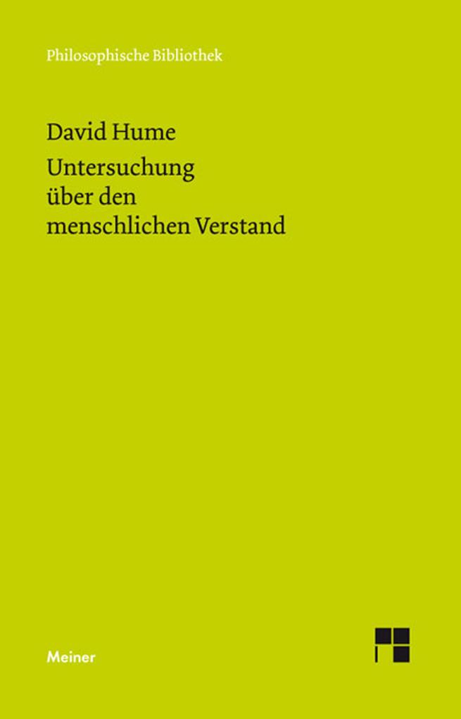 Produktbild: Eine Untersuchung über den menschlichen Verstand | David Hume