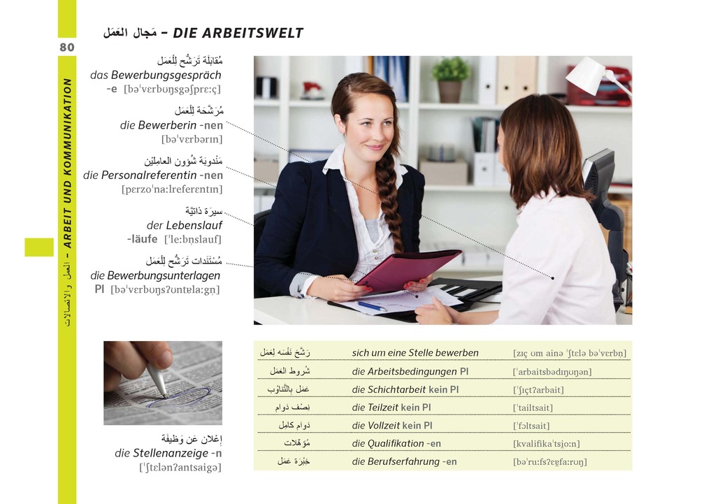 Weitere Ansicht: PONS Bildwörterbuch Deutsch, Ausgangssprache Arabisch