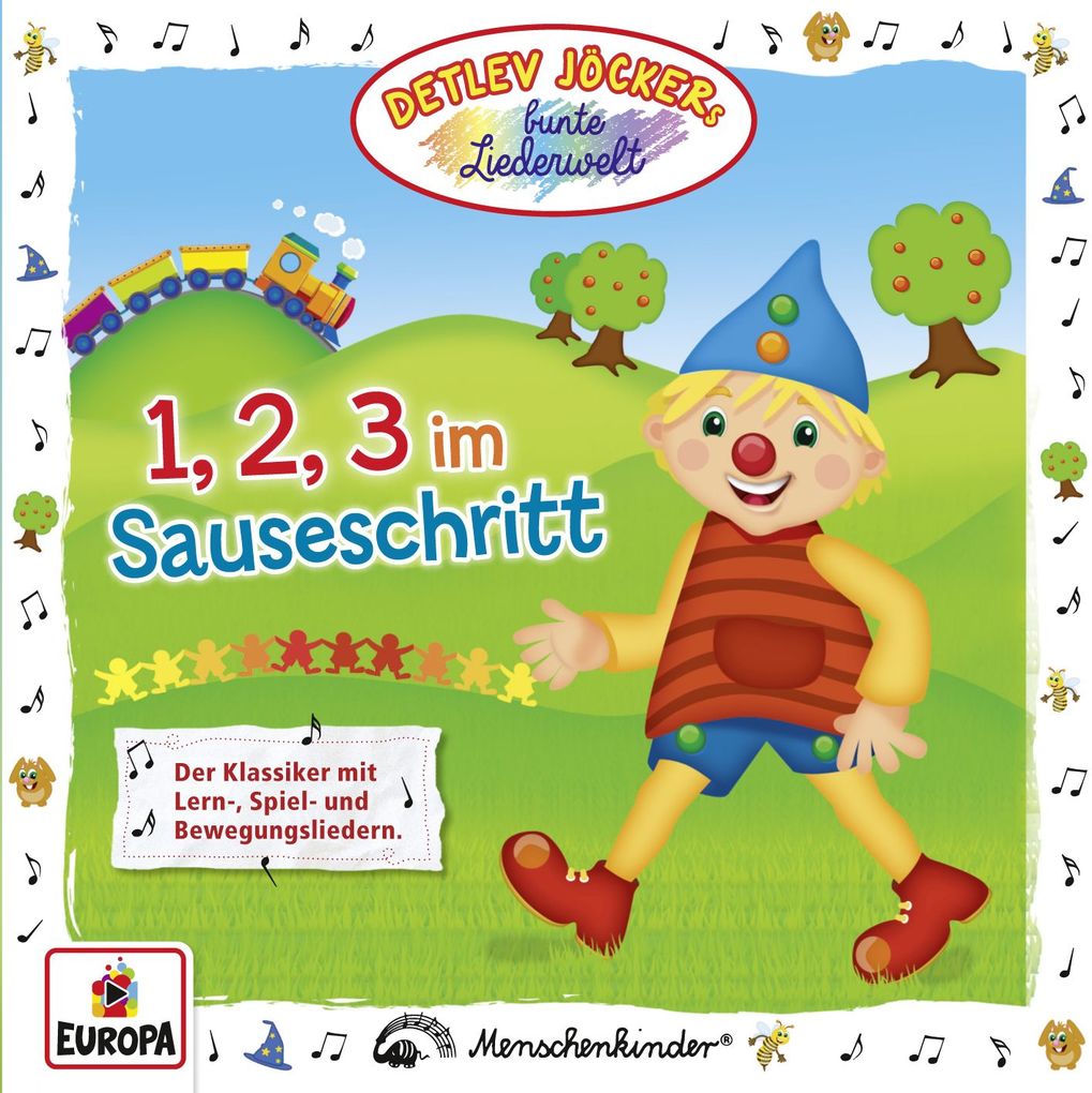 Produktbild: 1,2,3 im Sauseschritt, 1 Audio-CD, 1 Audio-CD | Detlev Jöcker