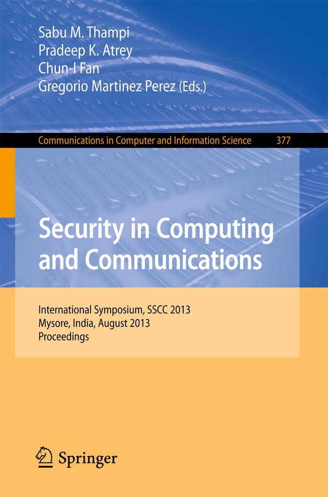 Produktbild: Security in Computing and Communications