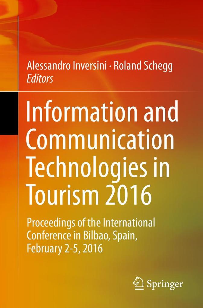 Produktbild: Information and Communication Technologies in Tourism 2016