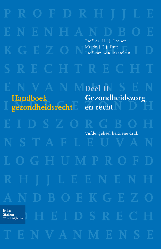 Produktbild: Handboek gezondheidsrecht deel II