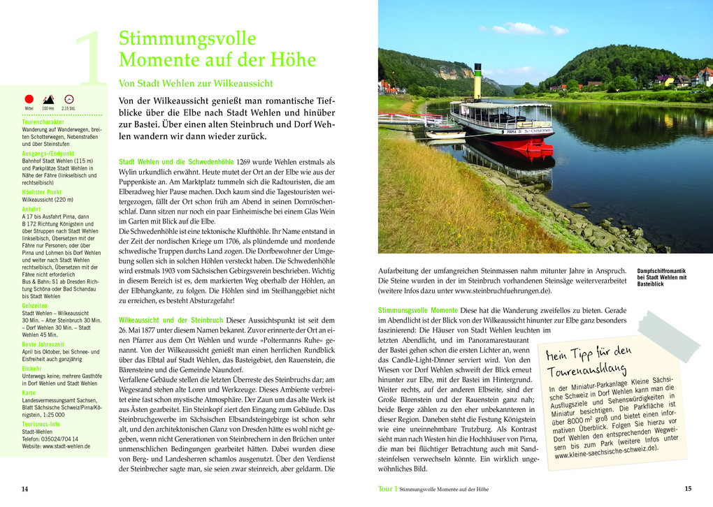 Weitere Ansicht: Wandertouren für Langschläfer Sächsische Schweiz | Michael Kleemann