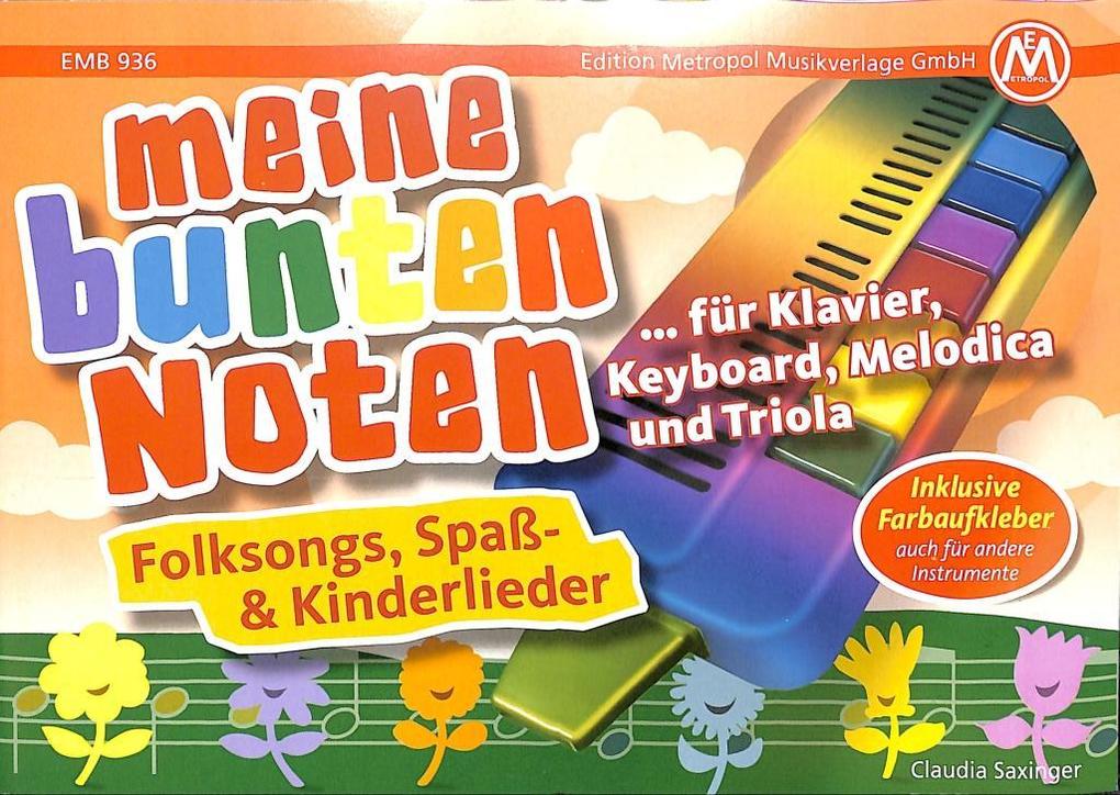 Produktbild: Meine bunten Noten für Klavier, Keyboard, Melodica , Triola | Claudia Saxinger