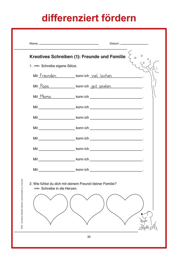 Weitere Ansicht: Literaturprojekt zu Freunde | Christiane Stedeler-Gabriel