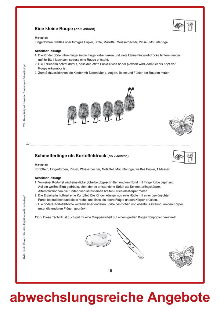 Weitere Ansicht: Kita aktiv Projektmappe Schmetterlinge | Nicole Weigand